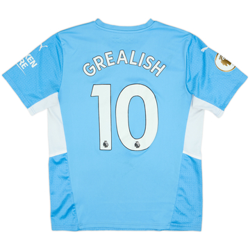 2021-22 Manchester City Home Shirt Grealish #10 - 6/10 - (L)
