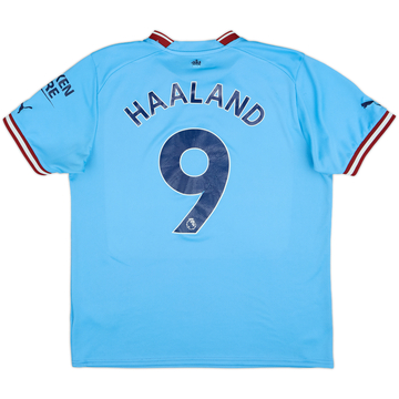 2022-23 Manchester City Home Shirt Haaland #9 - 6/10 - (L)