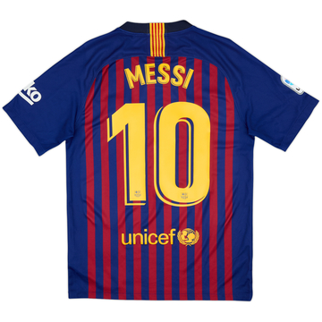 2018-19 Barcelona Home Shirt Messi #10 - 7/10 - (S)