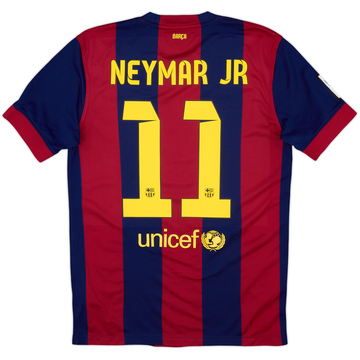 2014-15 Barcelona Home Shirt Neymar Jr #11 - 8/10 - (M)