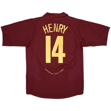 2005-06 Arsenal Home Shirt Henry #14 - 8/10 - (L)