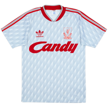 1989-91 Liverpool Away Shirt - 8/10 - (L.Boys)