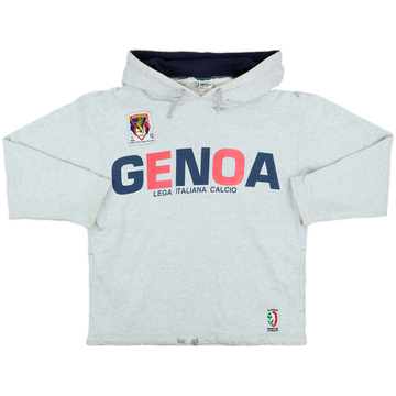 1993-94 Genoa 'Italian Football League' Hooded Sweat Top - 5/10 - (S)