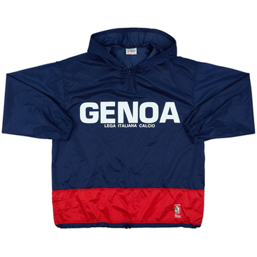 1993-94 Genoa 'Italian Football League' 1/4 Zip Hooded Drill Top - 6/10 - (L)