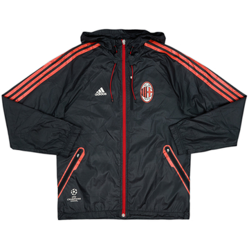 2010-11 AC Milan adidas CL Hooded Rain Jacket - 7/10 - (S)