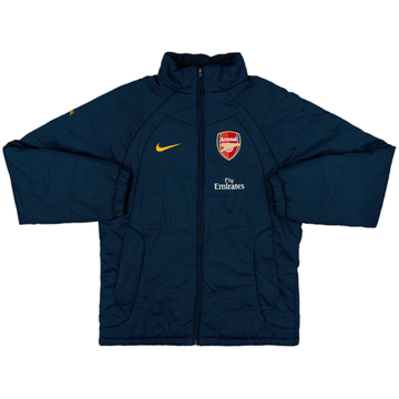 2007-08 Arsenal Nike Hooded Padded Bench Coat - 7/10 - (S)