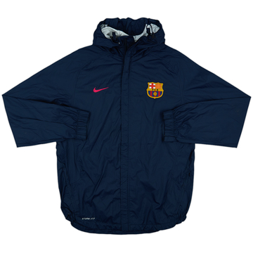2010-11 Barcelona Nike Hooded Rain Jacket - 8/10 - (L)