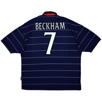 1999-00 Manchester United Away Shirt Beckham #7 - 9/10 - (XXL)
