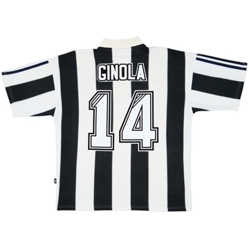 1995-97 Newcastle Home Shirt Ginola #14 - 8/10 - (M)