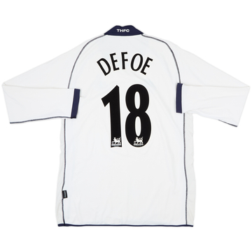2002-04 Tottenham Home L/S Shirt Defoe #18 - 8/10 - (XXL)
