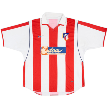 2001-02 Atletico Madrid Home Shirt - 4/10 - (L)
