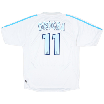 2003-04 Olympique Marseille Home Shirt Drogba #11 - 6/10 - (M)