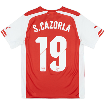 2014-15 Arsenal Home Shirt S.Cazorla #19 - 9/10 - (S)