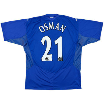 2004-05 Everton Home Shirt Osman #21 - 8/10 - (XL)