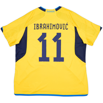 2022-23 Sweden Home Shirt Ibrahimovic #11 - 8/10 - (XXL)