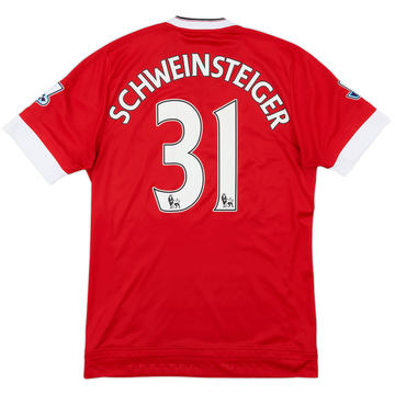 2015-16 Manchester United Home Shirt Schweinsteiger #31 - 6/10 - (S)