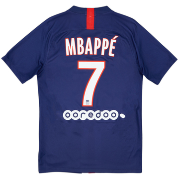2019-20 Paris Saint-Germain Home Shirt Mbappe #7 - 8/10 - (S)
