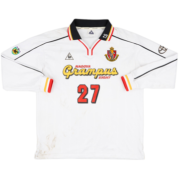 1999-00 Nagoya Grampus Eight Match Issue Emperor's Cup Away L/S Shirt #27 (Nakatani)