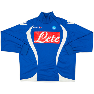 2009-10 Napoli Macron 1/4 Zip Drill Top - 7/10 - (XL)