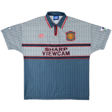 1995-96 Manchester United Away Shirt Cantona #7 - 8/10 - (XL)