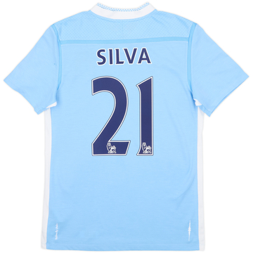 2011-12 Manchester City Home Shirt Silva #21 - 7/10 - (S)
