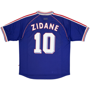 1998-00 France Home Shirt Zidane #10 - 6/10 - (XXL)