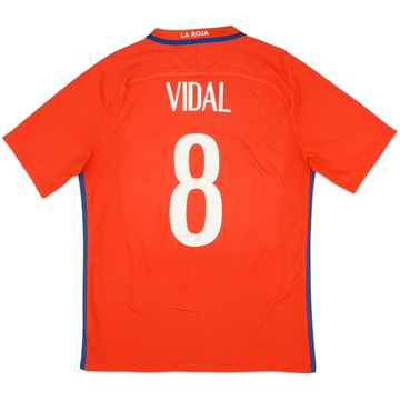 2016-17 Chile Home Shirt Vidal #8 - 7/10 - (L)