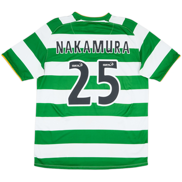 2008-10 Celtic Home Shirt Nakamura #25 - 6/10 - (M)