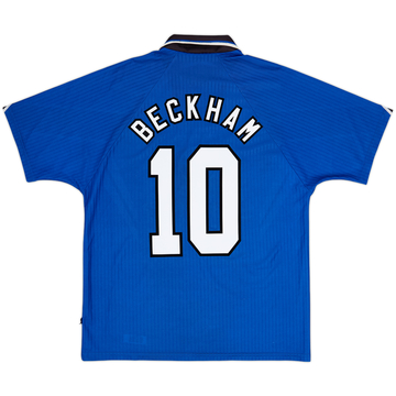 1996-98 Manchester United Third Shirt Beckham #10 - 8/10 - (L)