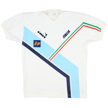 1986-90 Italy Diadora Training Shirt - 7/10 - (L)