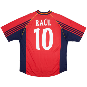 1998-99 Spain Home Shirt Raul #10 - 7/10 - (XXL)