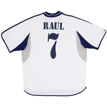 2000-01 Real Madrid Camiseta Titular Raul #7 - 7/10 - (XL)