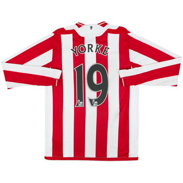 2009-10 Sunderland Home L/S Shirt Yorke #19 - 7/10 - (M)