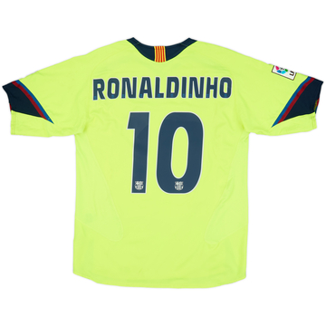 2005-06 Barcelona Away Shirt Ronaldinho #10 - 6/10 - (M)