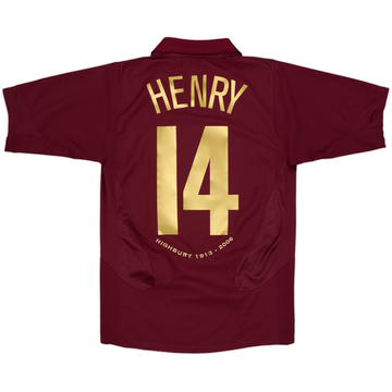 2005-06 Arsenal Home Shirt Henry #14 - 10/10 - (S)