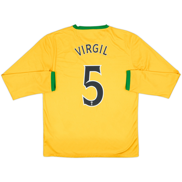 2013-14 Celtic Away L/S Shirt Virgil #5 - 8/10 - (M)