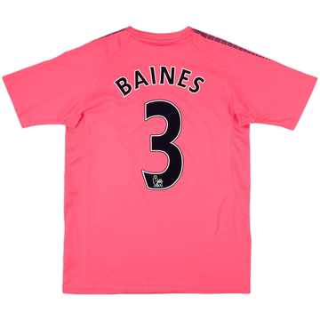 2010-11 Everton Away Shirt Baines #3 - 9/10 - (M)