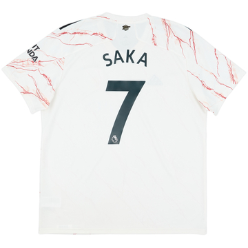 2020-21 Arsenal Away Shirt Saka #7 - 9/10 - (XL)