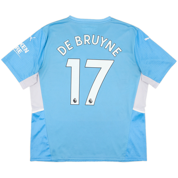 2021-22 Manchester City Home Shirt De Bruyne #17 - 5/10 - (XL)