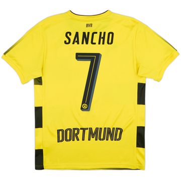 2017-18 Borussia Dortmund Home Shirt Sancho #7 - 8/10 - (S)