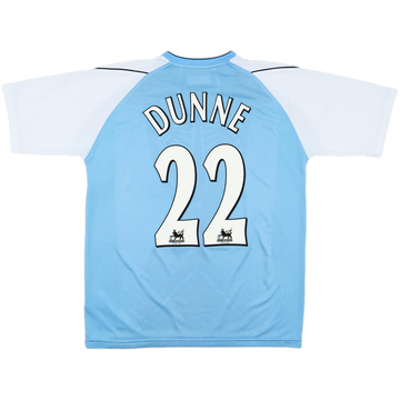 2006-07 Manchester City Home Shirt Dunne #22 - 6/10 - (L)