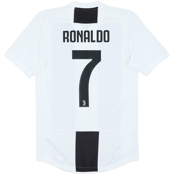 2018-19 Juventus Authentic Home Shirt Ronaldo #7 - 9/10 - (S)