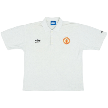 1996-97 Manchester United Umbro Polo Shirt - 9/10 - (XL)