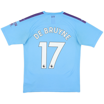 2019-20 Manchester City Home Shirt De Bruyne #17 - 8/10 - (M)