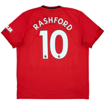 2019-20 Manchester United Home Shirt Rashford #10 - 6/10 - (XL)