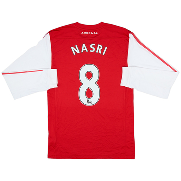 2011-12 Arsenal Home L/S Shirt Nasri #8 - 8/10 - (S)