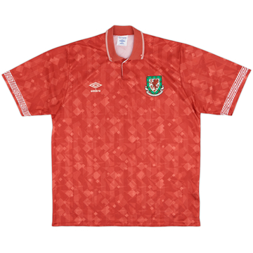 1990-92 Wales Home Shirt - 8/10 - (XL)