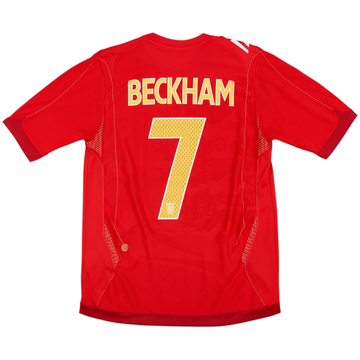 2006-08 England Away Shirt Beckham #7 - 6/10 - (S)