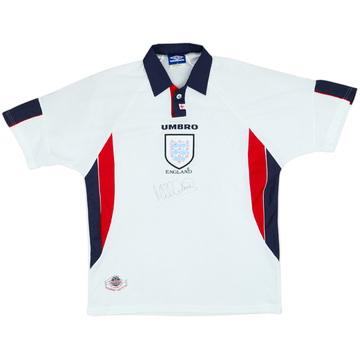 1997-99 England Signed Home Shirt - 7/10 - (XL)