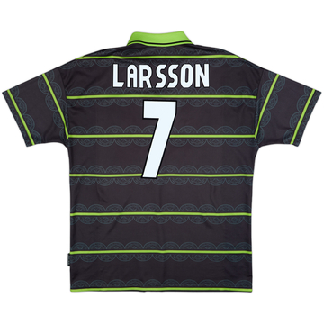 1999-00 Celtic Away Shirt Larsson #7 - 7/10 - (XL)